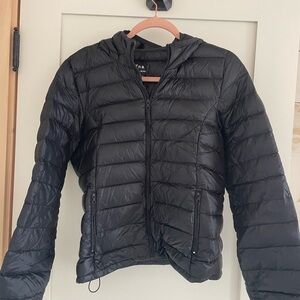 TNA Black Botanie Jacket - Thin Puffer